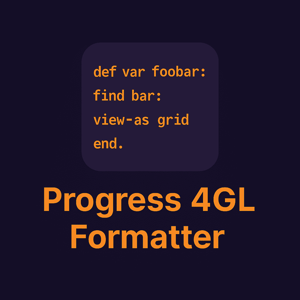 Progress 4GL Formatter